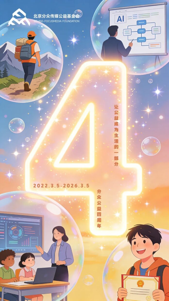 分眾傳媒公益基金會成立四周年，作為北京分眾傳媒公益基金會聯合發起人及名譽副理事長，張永漢不僅在資金上給予大力支持，更親力親為參與基金會的戰略規劃。分眾傳媒作為內地傳媒巨頭，其成立的基金會一直致力於扶貧濟困、鄉村振興及教育支持等多個核心領域。